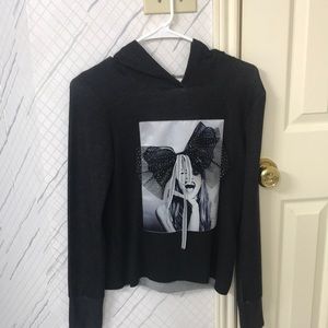 graphic loose hoodie